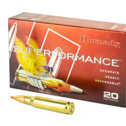 Hornady, SuperFormance, 308 Winchester, 165 Grain, SST, 20 Round Box