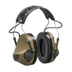 3M/Peltor, ComTac VIII, Hearing Defender, Electronic Earmuff, Matte Finish, Coyote Brown, No Lead Included